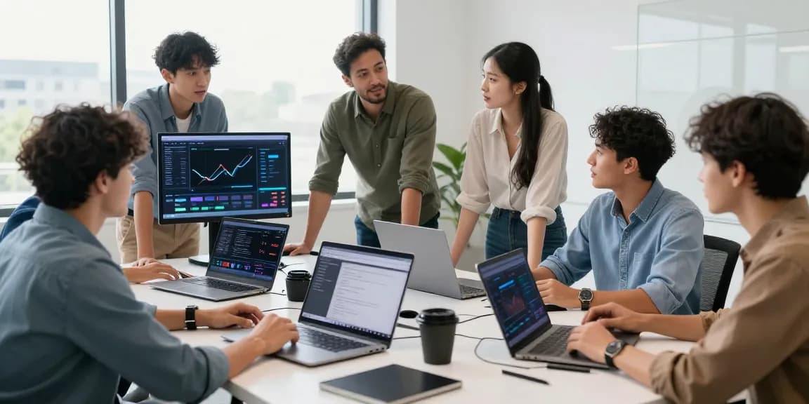 IPTV Reseller team working in a community-focused local business setting