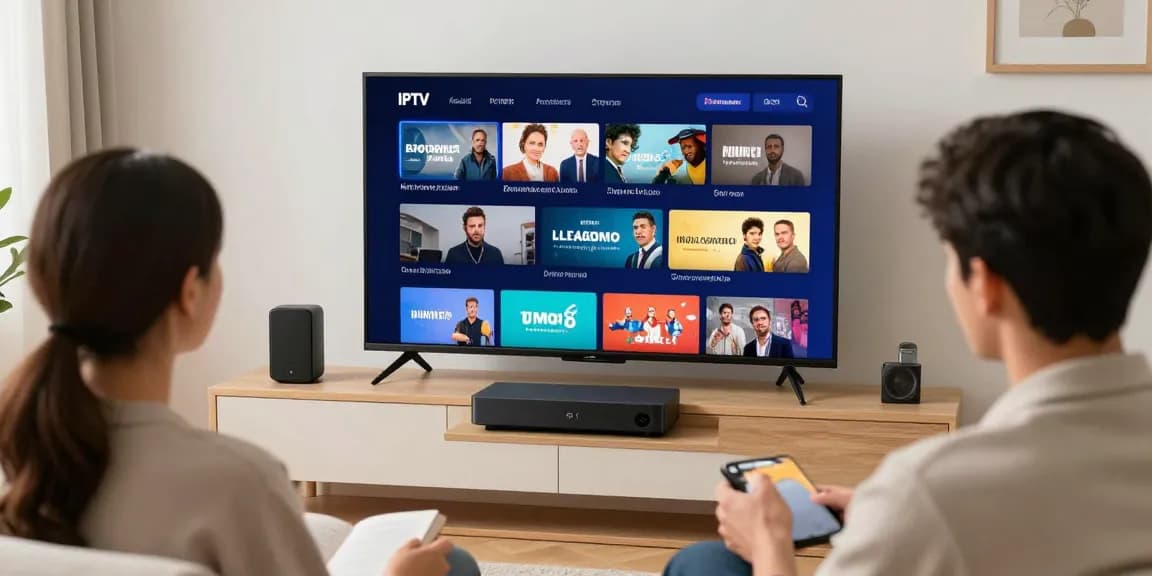A local trusted provider of British IPTV solutions assisting a customer with IPTV installation.