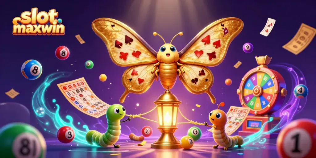 Experience the thrill of slot maxwin with vibrant visuals of carnival gaming moments.