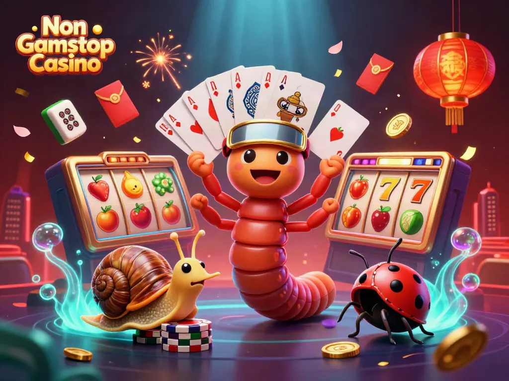 Experience the thrilling Non Gamstop Casino with a dynamic card dealer and exciting game elements.