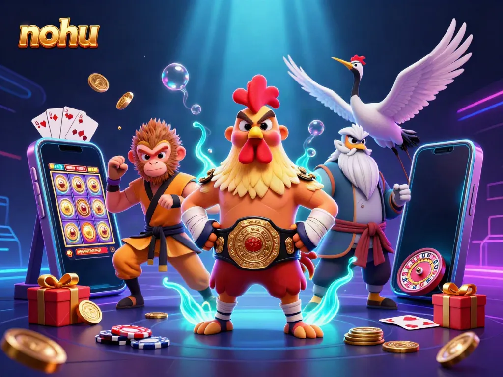 Experience thrilling gameplay at nohu with vibrant 3D characters and dynamic casino elements.