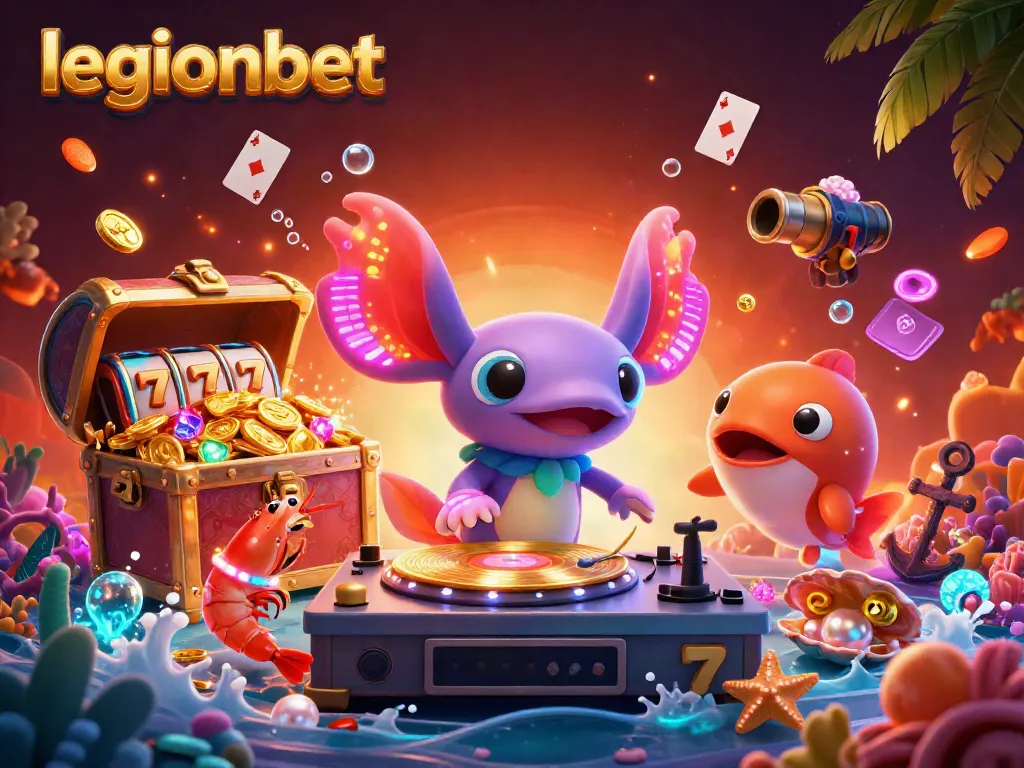 Experience exciting gameplay at legionbet with vibrant casino-themed underwater party.