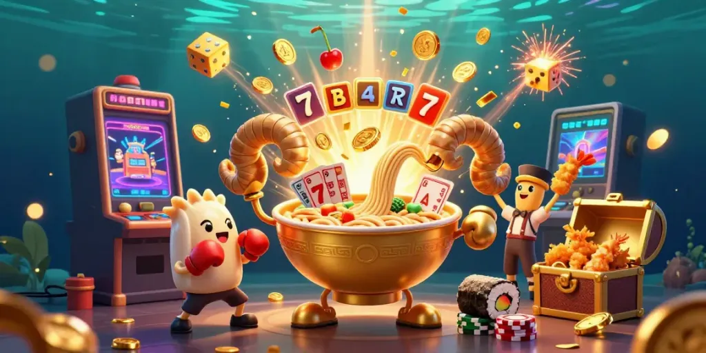 Experience excitement with Trang chủ 88VBET characters in a dynamic casino-themed illustration.