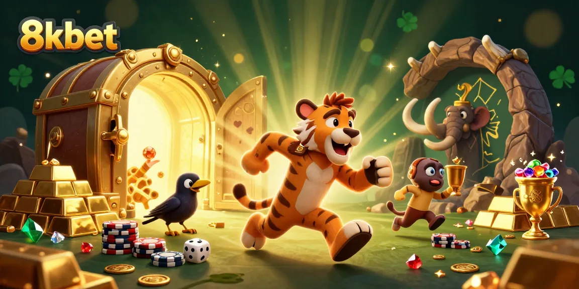 Experience the excitement of 8xbet in this rich, 3D casino illustration showcasing thrilling gambling elements.