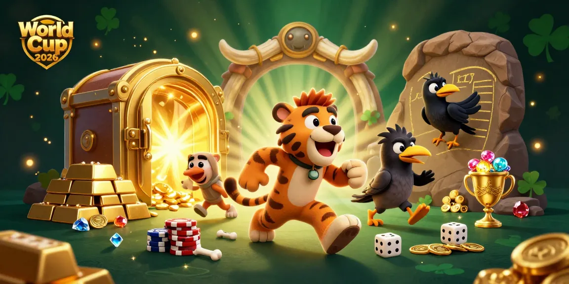 Experience the excitement of World Cup 2026 with a thrilling prehistoric casino scene filled with treasures.