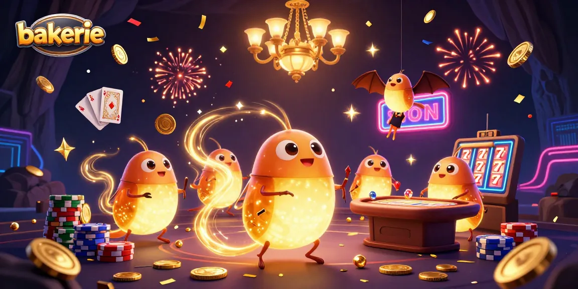 Win big at bakerie with fun casino games and vibrant, engaging visuals capturing the excitement.