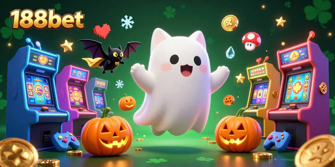 Experience thrilling casino adventures with 188bet's ghost cat and friends illuminating gameplay.