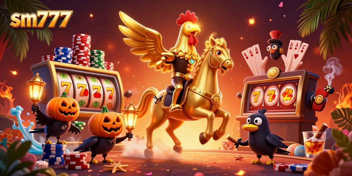Experience thrilling gameplay at sm777 with our dynamic casino scene featuring slots and poker.