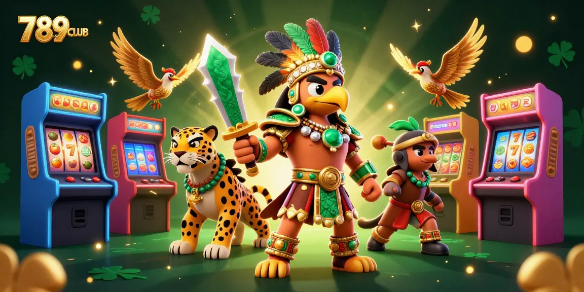 Engage in thrilling gameplay at 789CLUB with vibrant 3D casino elements and characters in action.