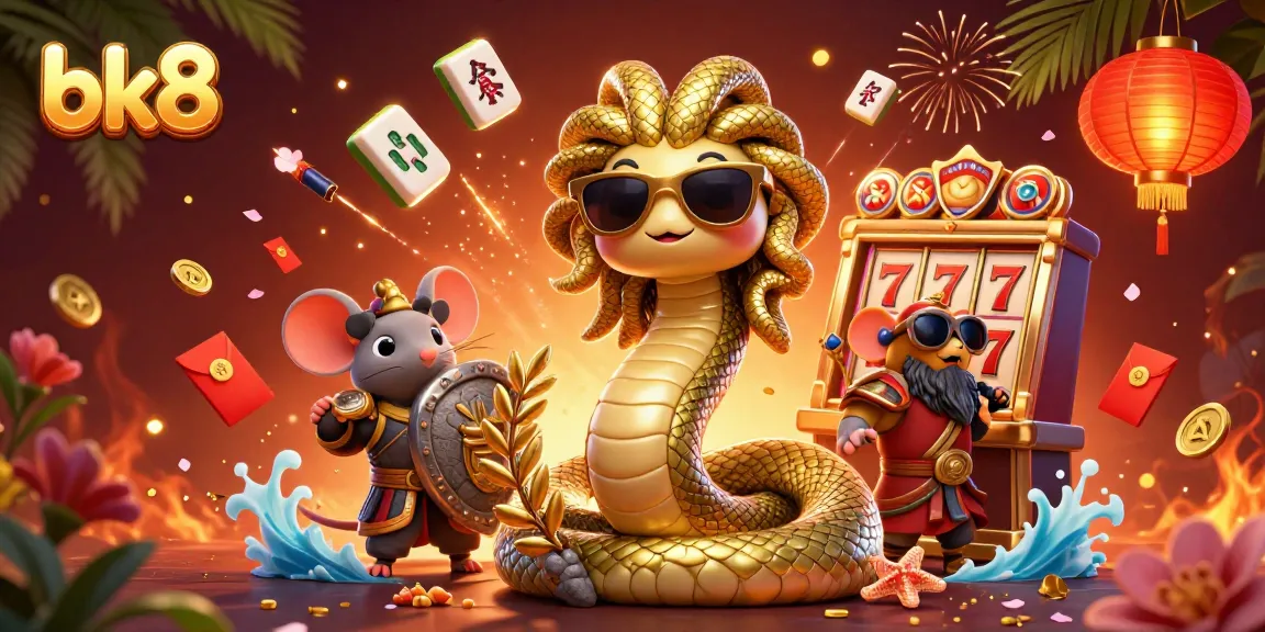 Spin to win big with bk8 in a vibrant, detailed scene featuring playful characters and lucky symbols.